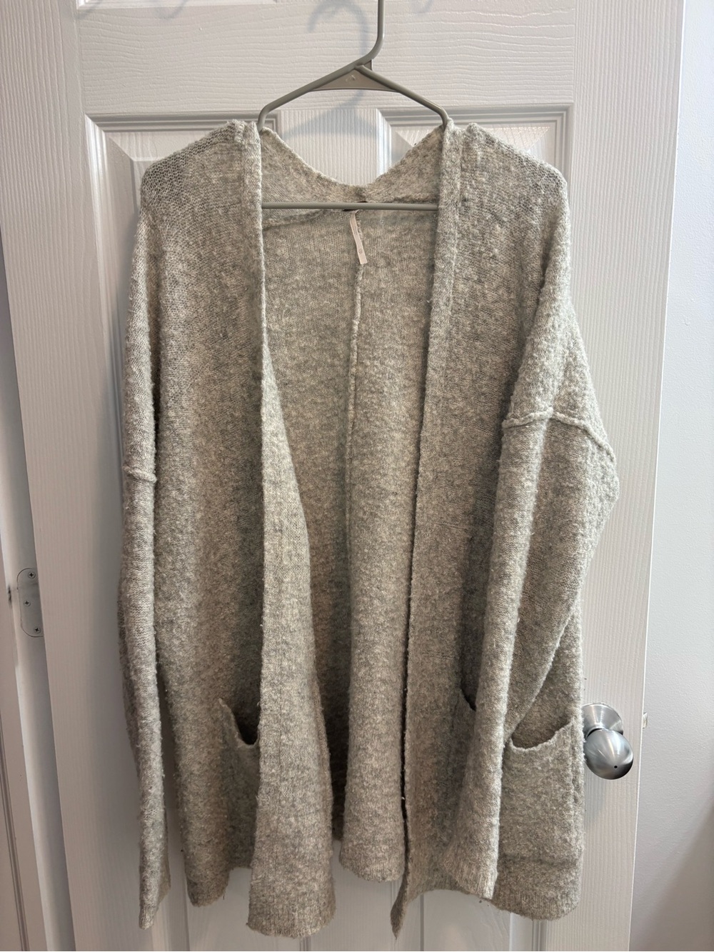 Free People Wool-Blend Oversized Cardigan